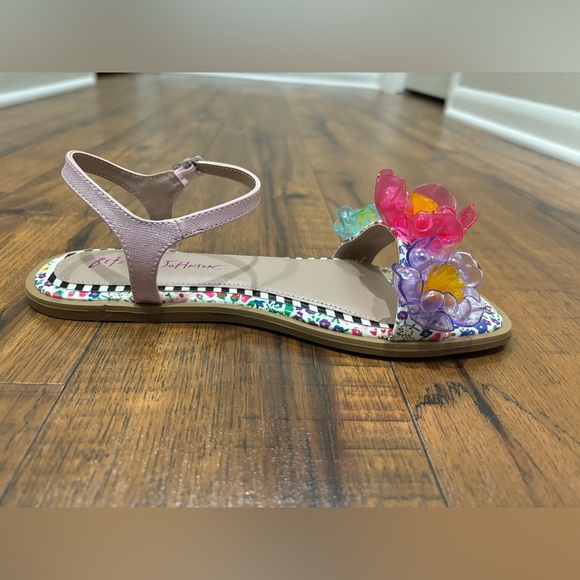 NWT Betsey Johnson Brice Pink Floral Girls Sandal, Size 5 - Picture 8 of 11